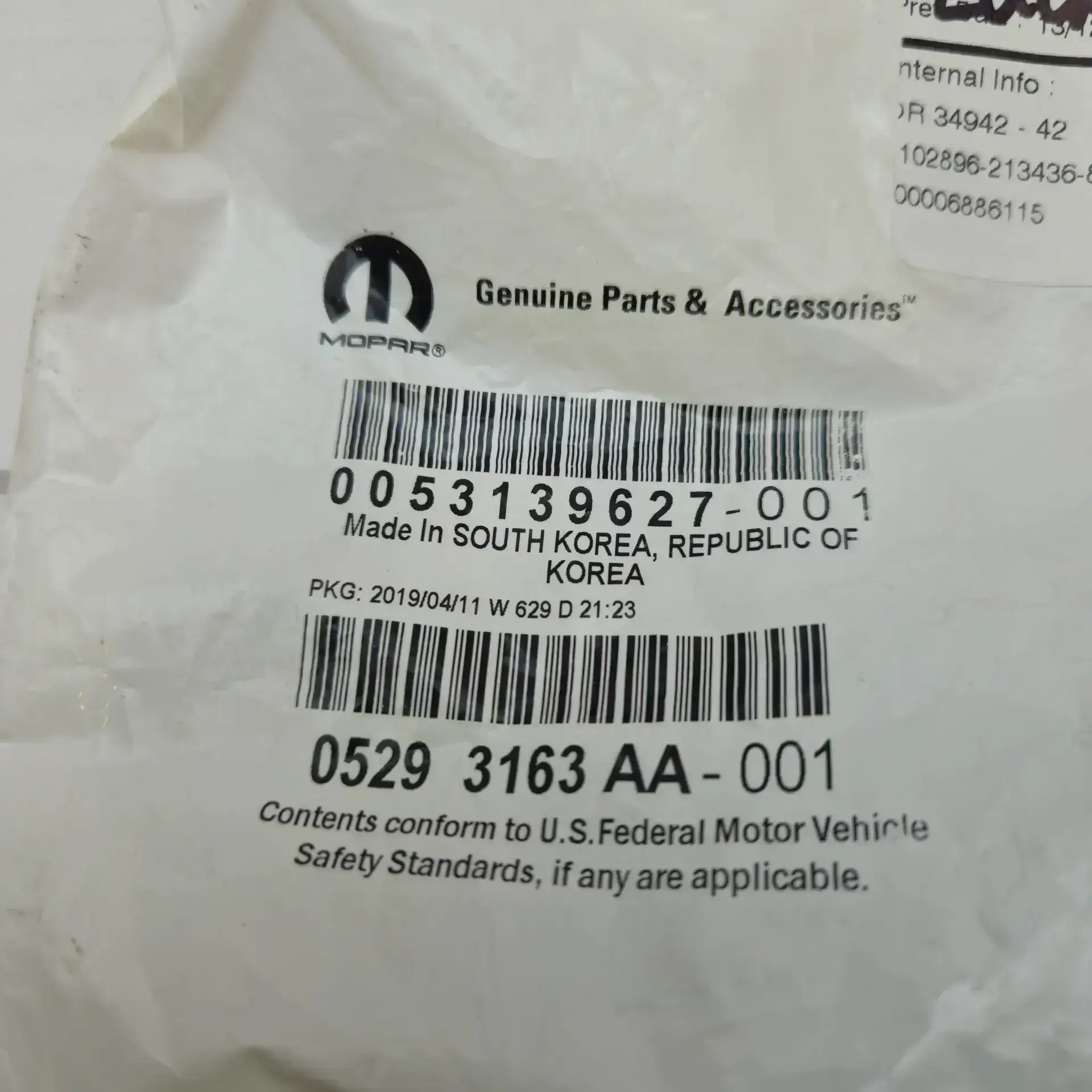 OEM FCA K05293163AA – Glow plug relay