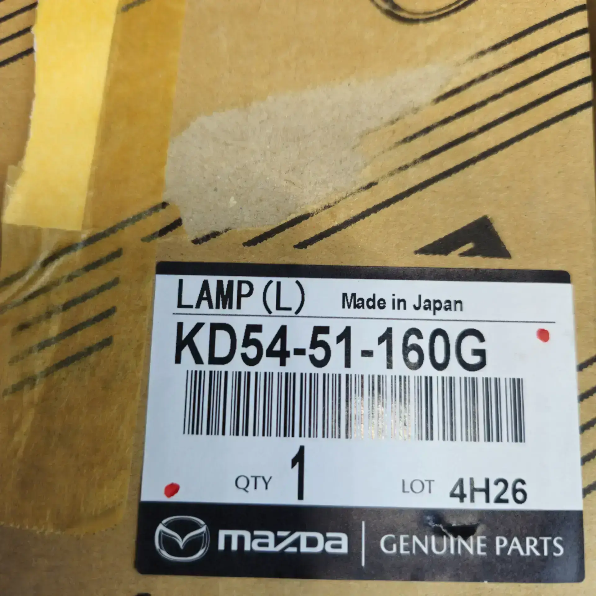 OEM Mazda KD5451160G – Rear left taillight