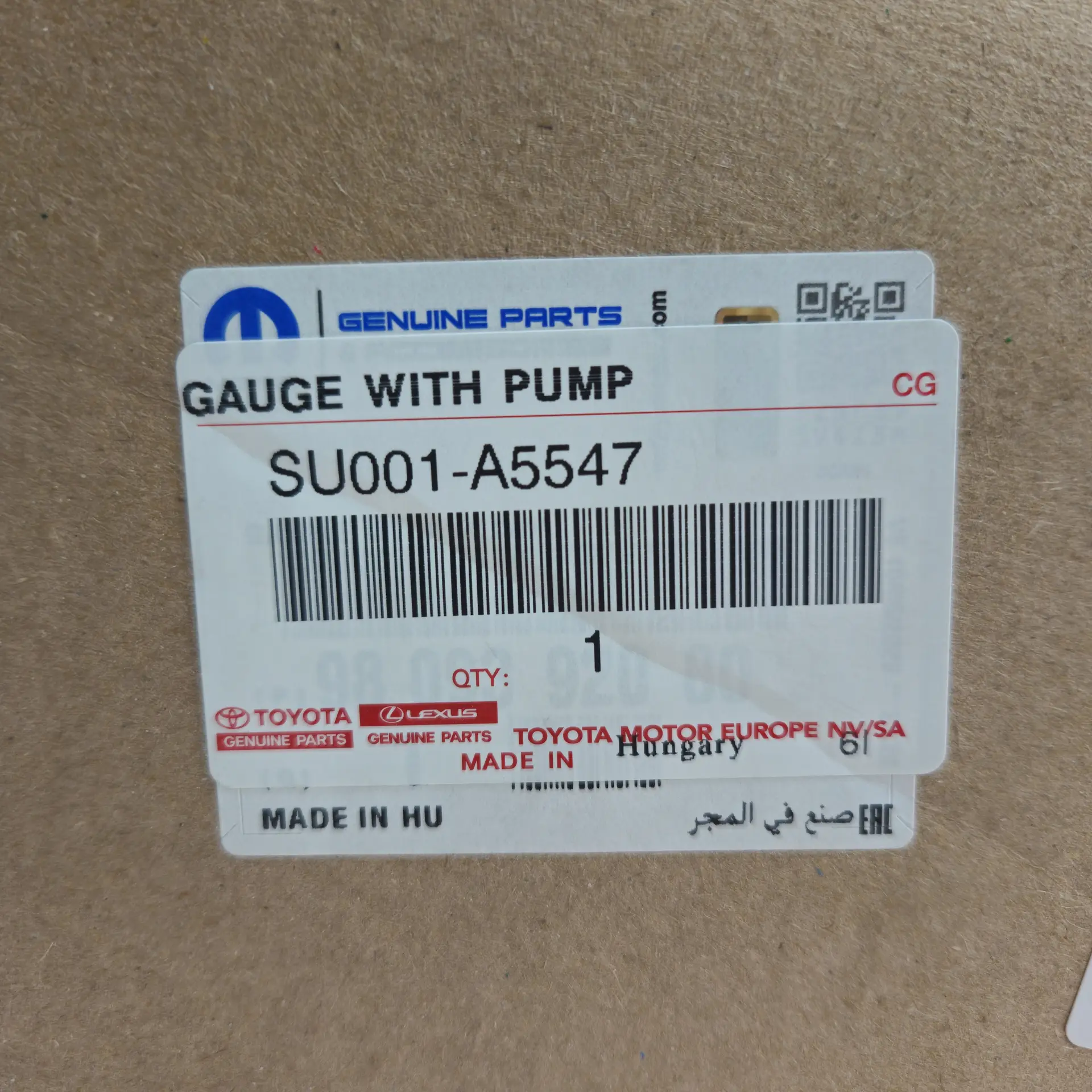 OEM Toyota SU001A5547 – Electric fuel pump