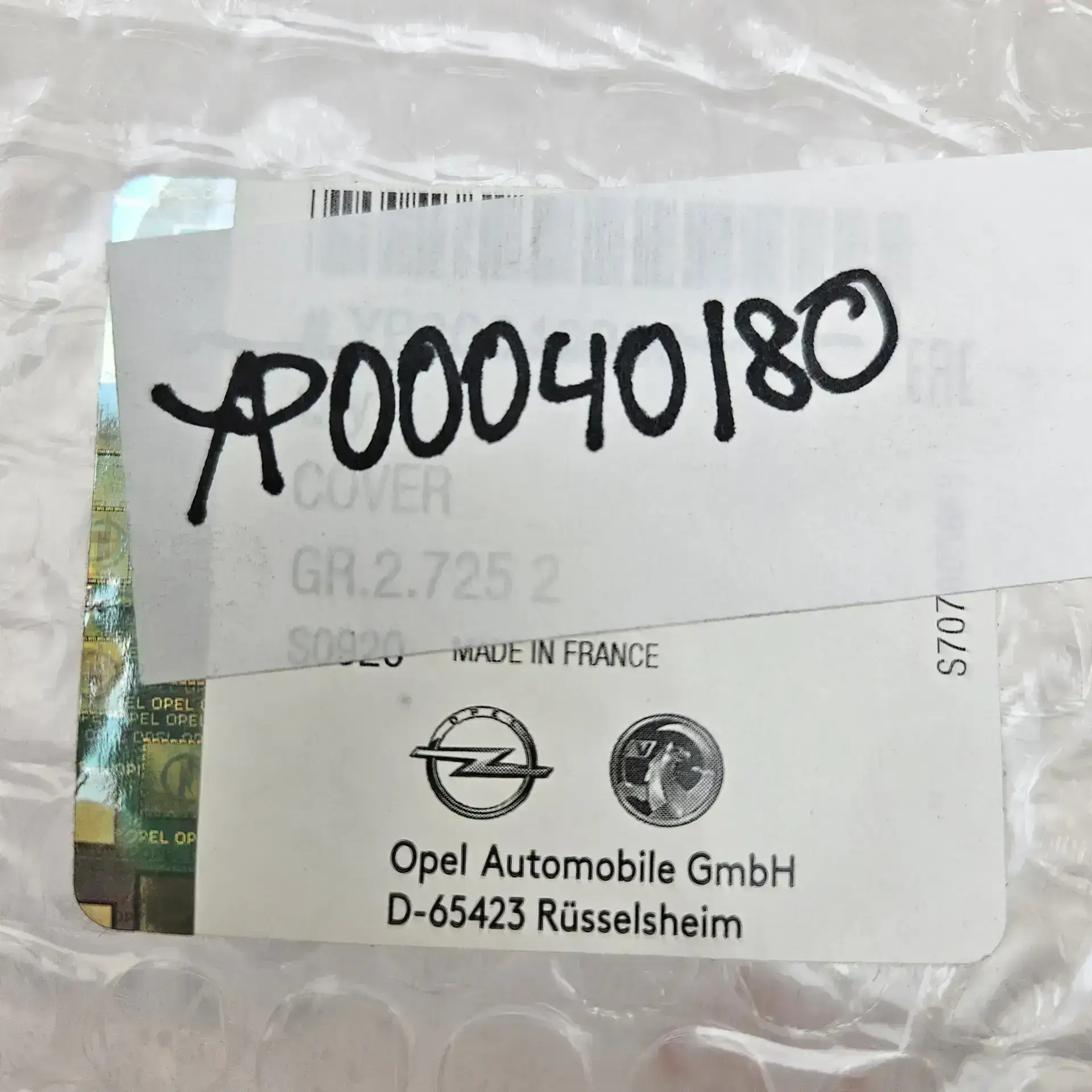 OEM PSA YP00040180 – Front right lower bumper trim